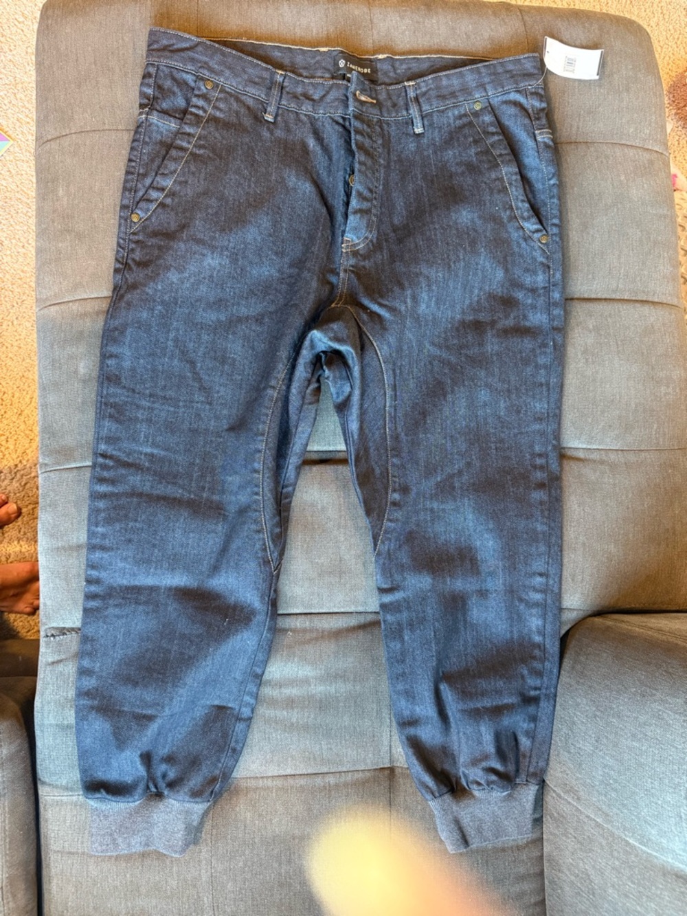 Zanerobe Dynamo Denim – Size 36 – Indigo Cropped Cuff Jeans NWT